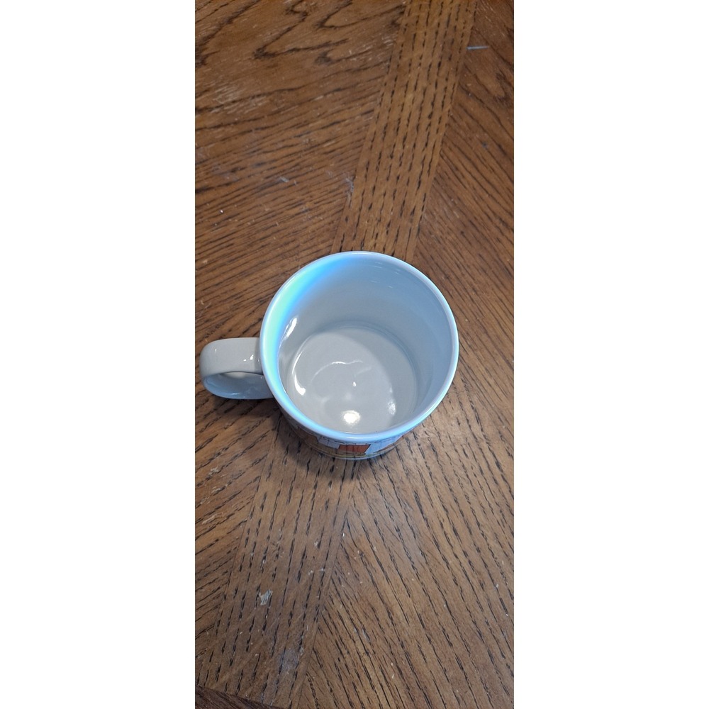 Vintage 1985 United China & Glass Co  Ceramic Mug THINK THIN Food Art By Feight - Picture 4 of 5